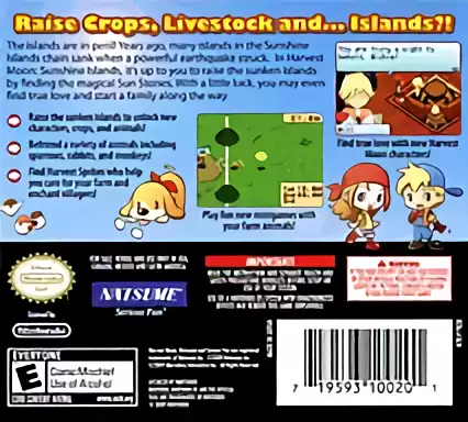 Image n° 2 - boxback : Harvest Moon DS - Sunshine Islands